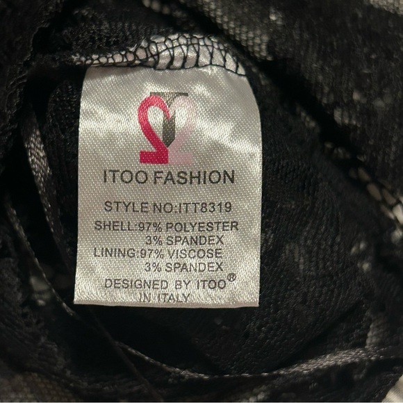 Elegant Black Lace Satin Lingerie Pajama Set Small - Picture 6 of 9